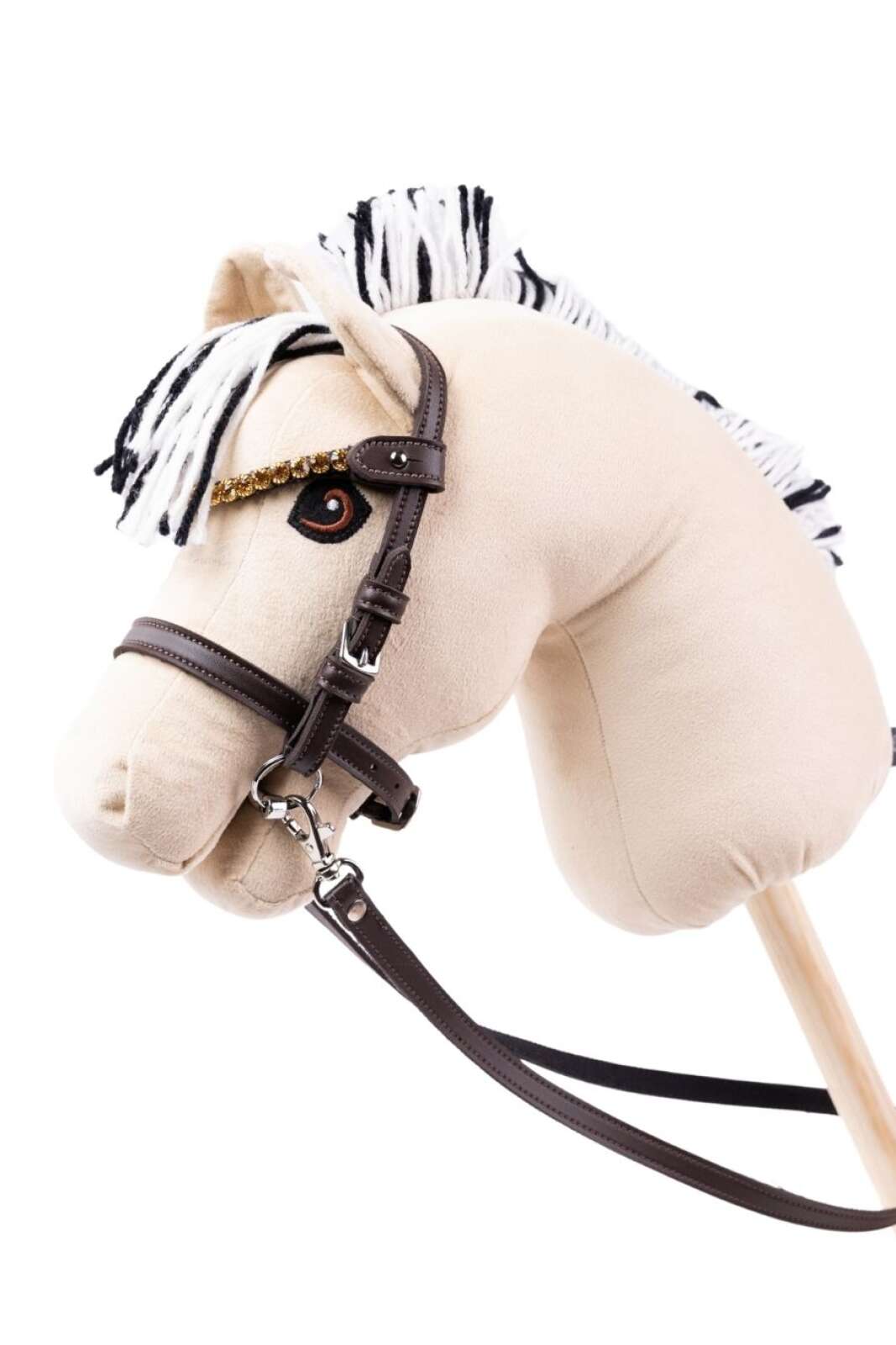 My Hobby Horse Trense brun, med gullstein