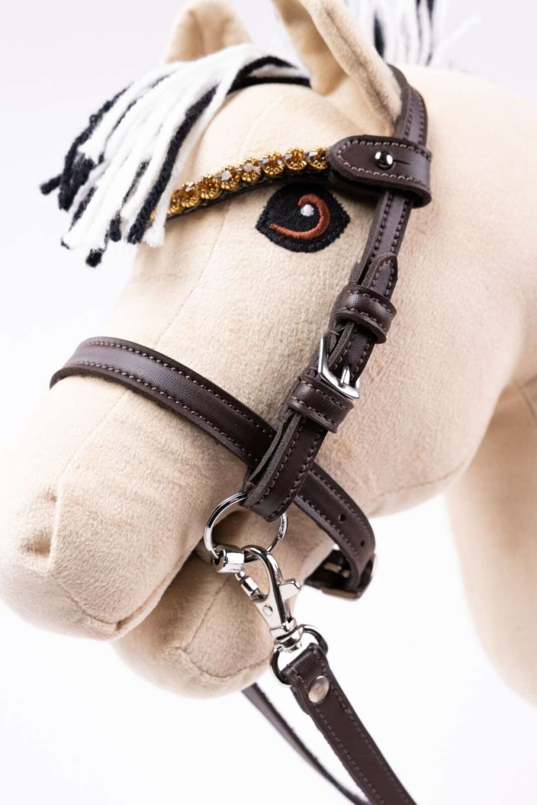 My Hobby Horse Trense brun, med gullstein