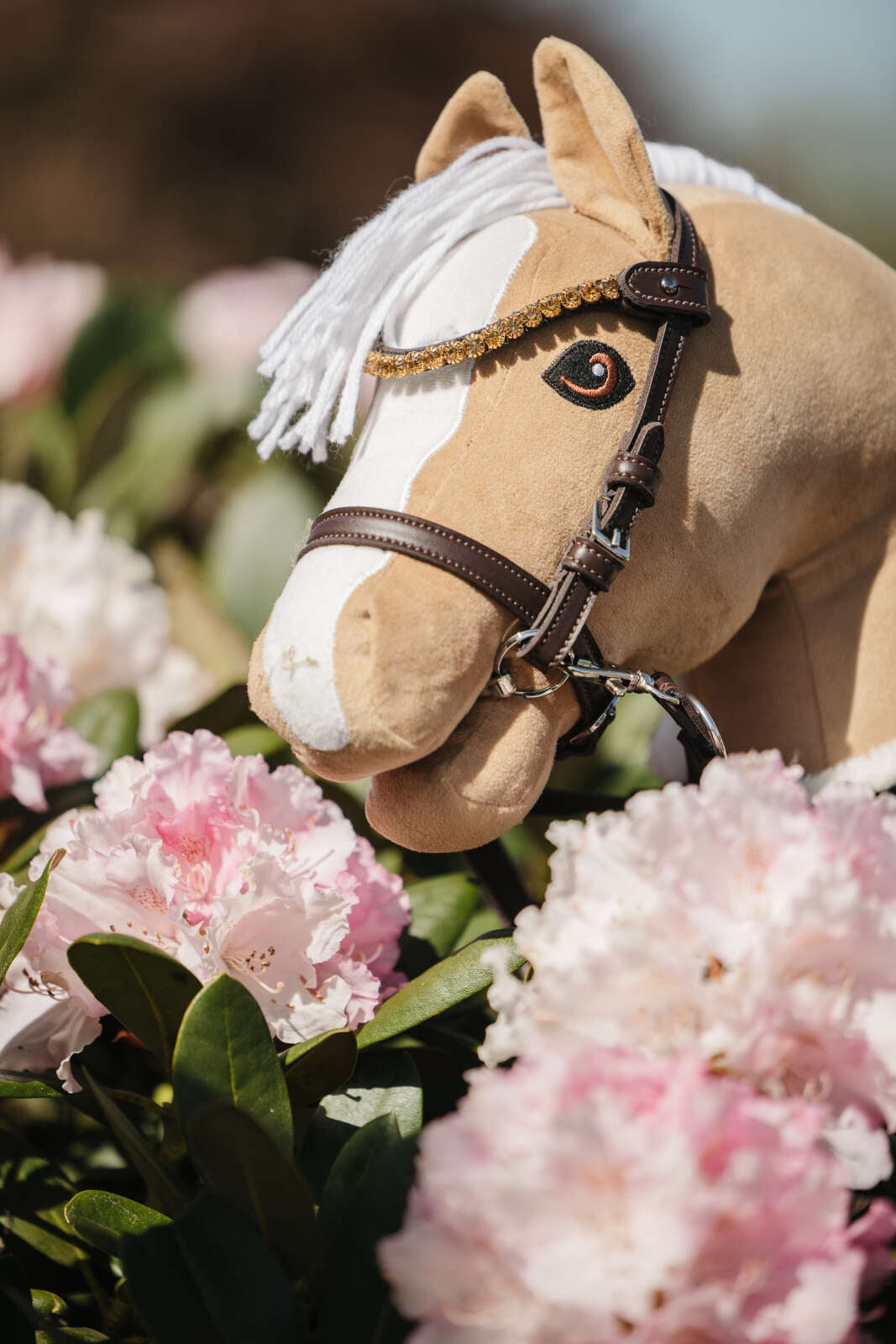 My Hobby Horse Trense brun, med gullstein