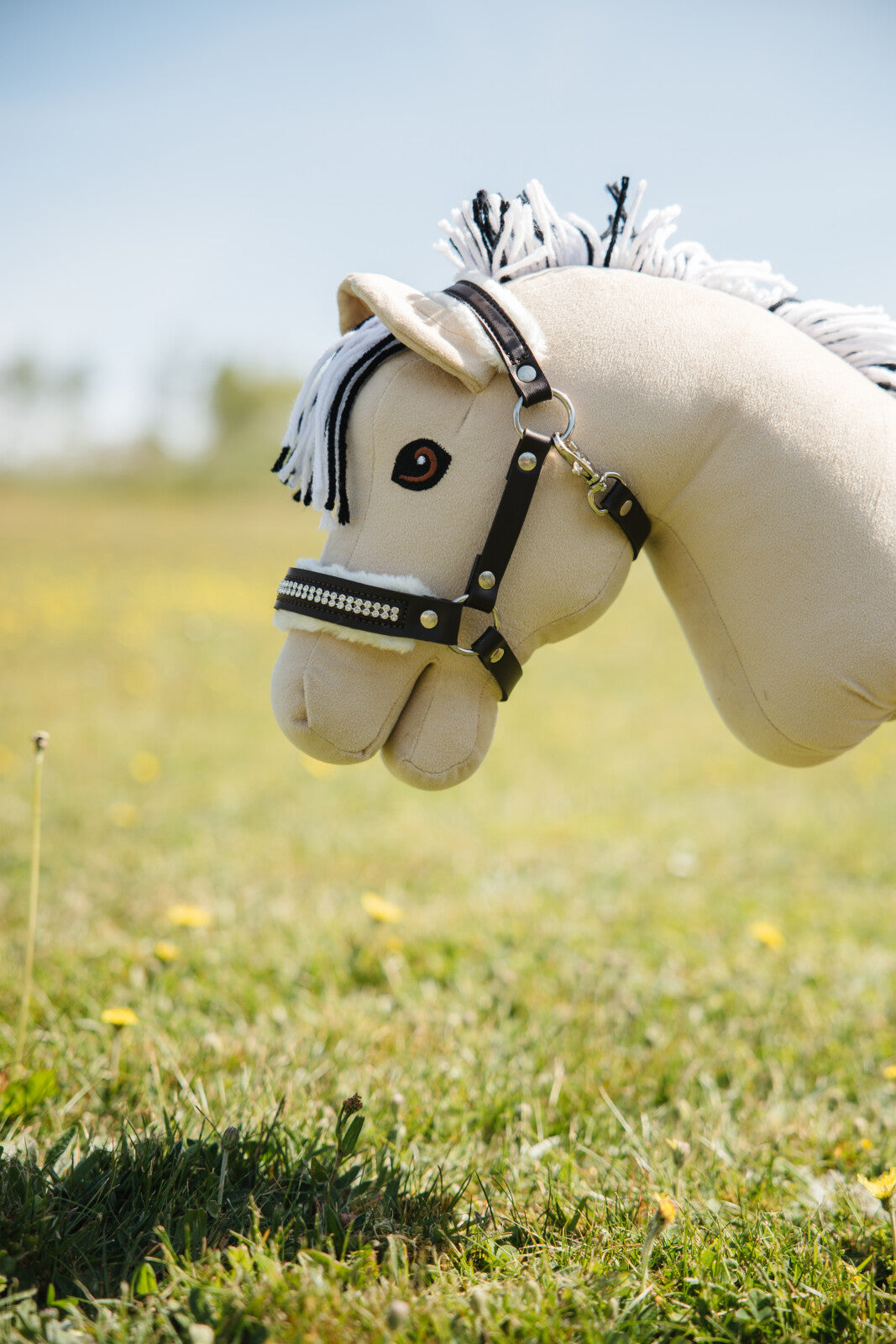 My Hobby Horse Halfter mit Plüsch und Steinen