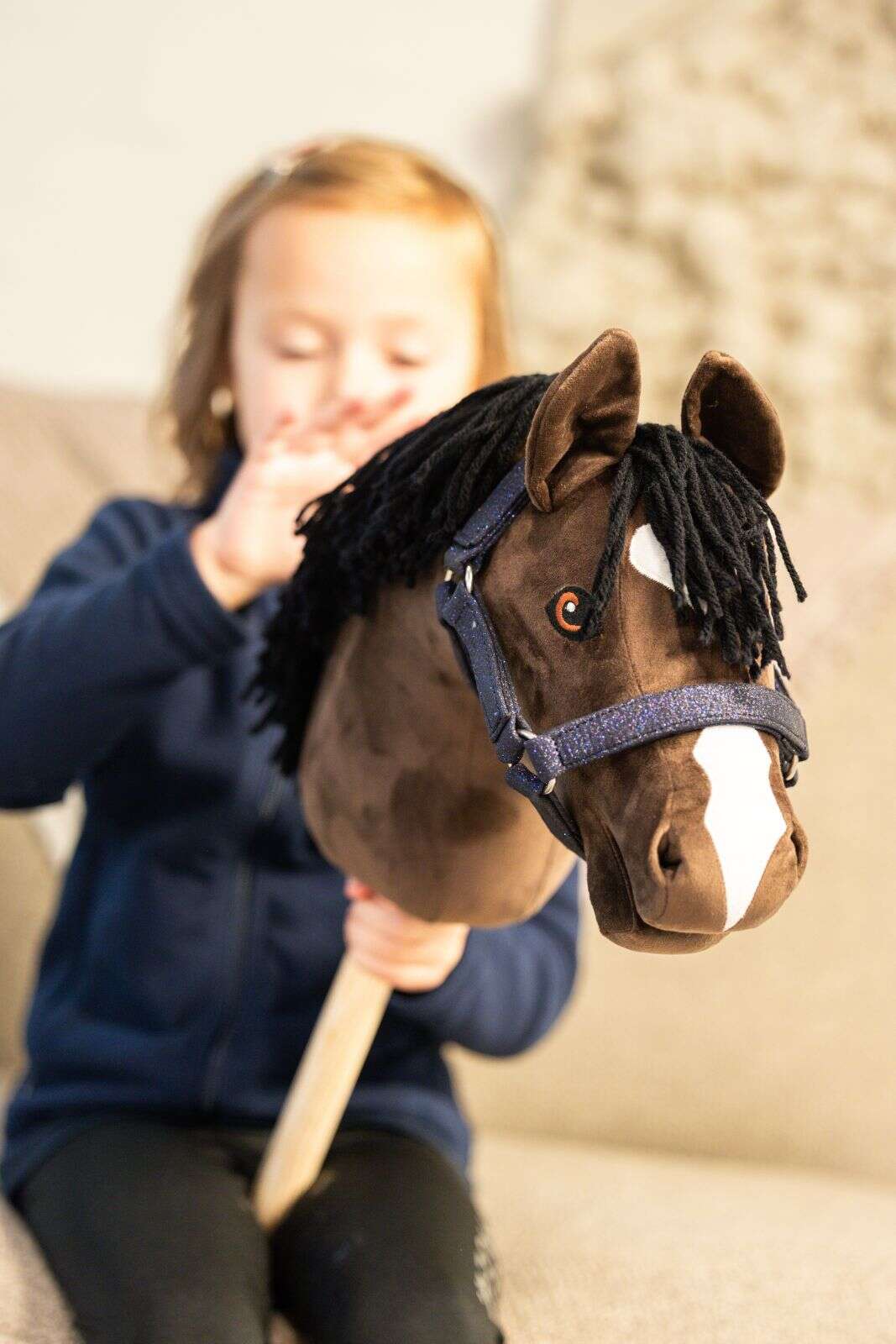 My Hobby Horse Halter, navy glitter