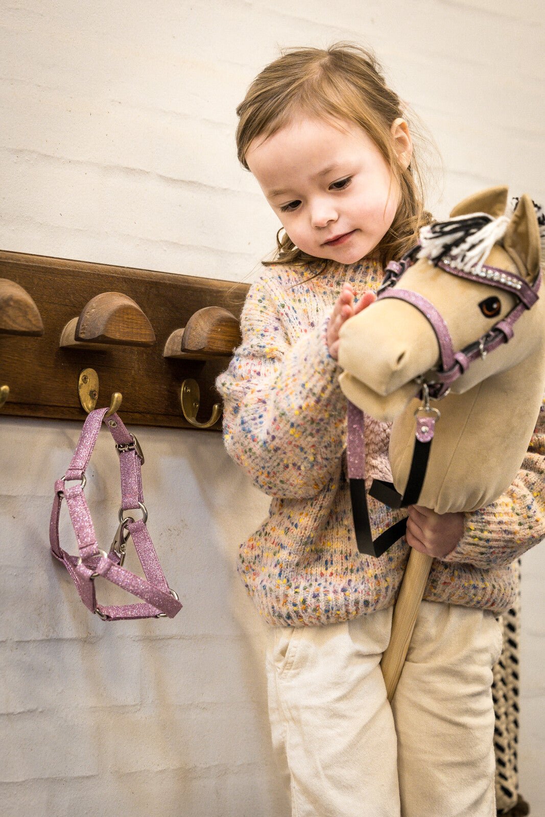 My Hobby Horse Halter, pink glitter - Unamari