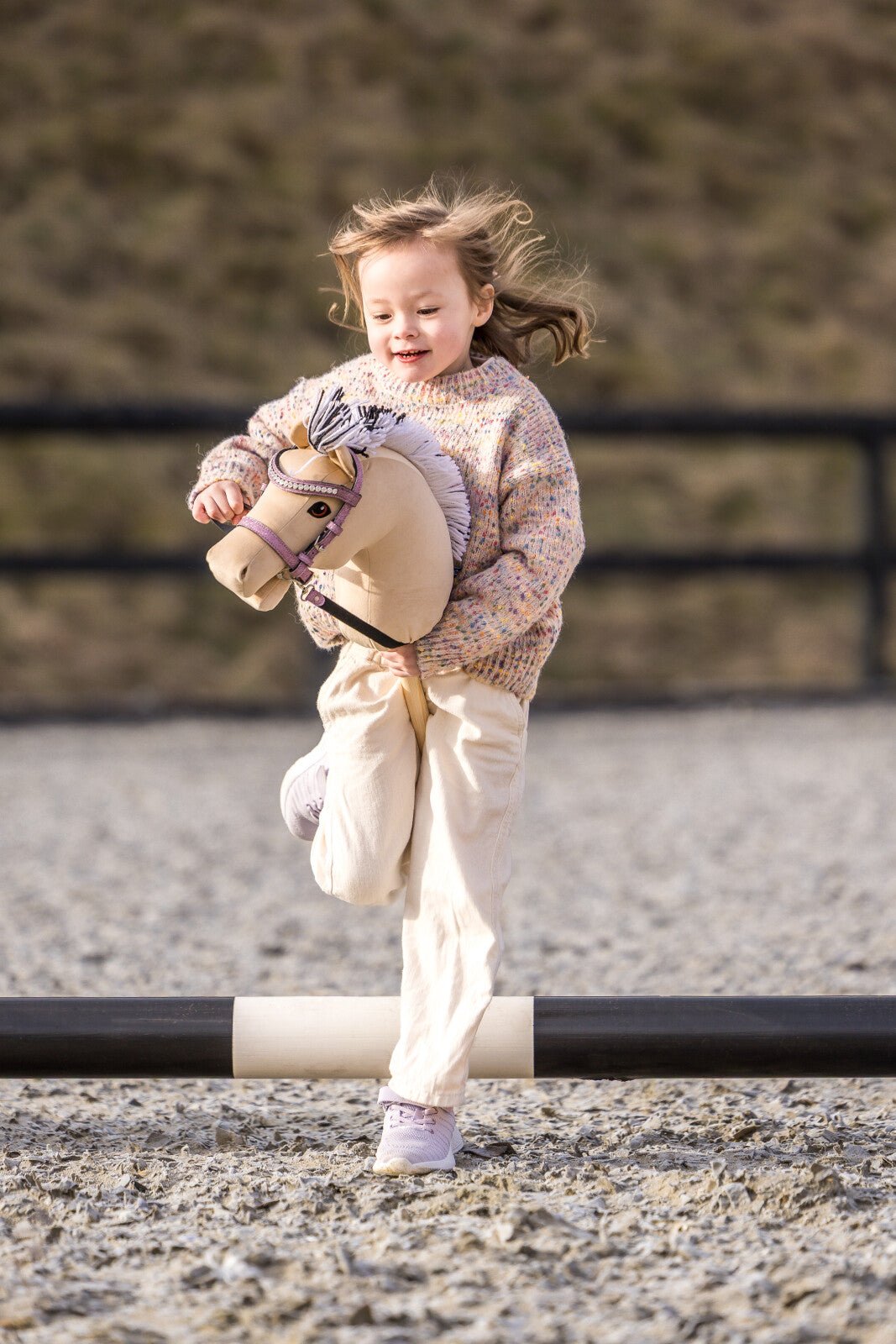 My Hobby Horse Bridle, pink glitter - Unamari