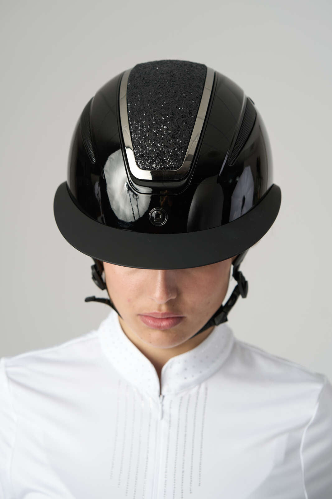 Equipage Mips Guardian ridehjelm, blank, Heavy Glitter top