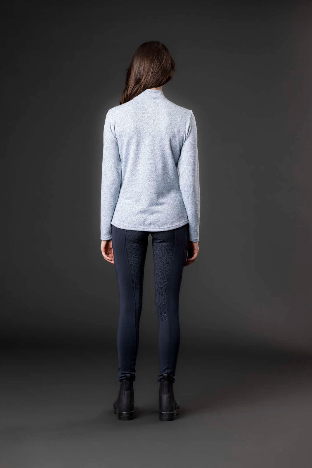 Equipage Stacey langermet rideskjorte med half-zip