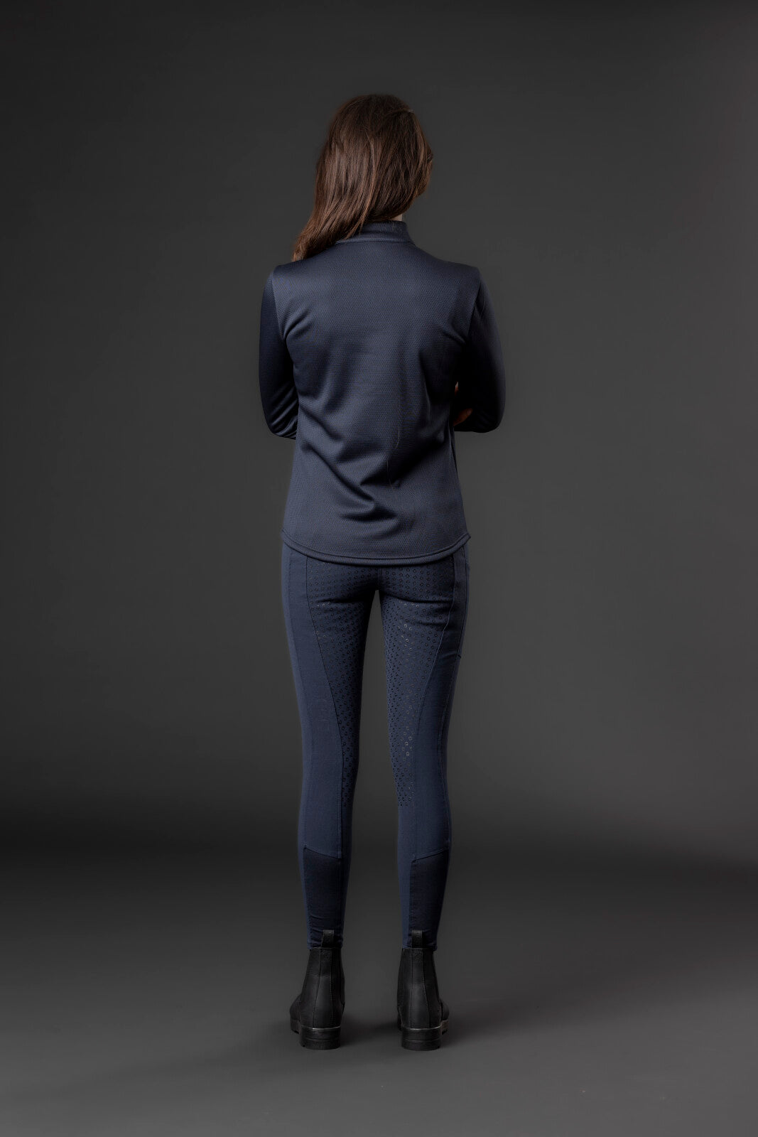Equipage Scarlet half-zip long-sleeved riding shirt