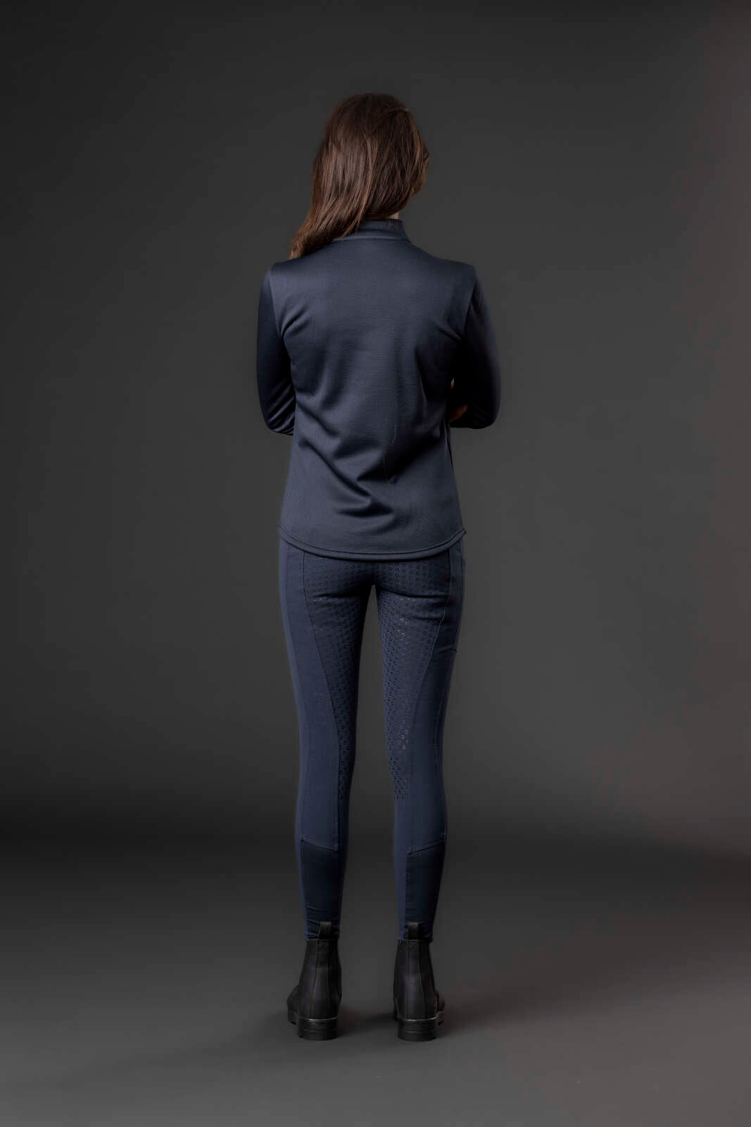 Equipage Scarlet half-zip langærmet ridebluse