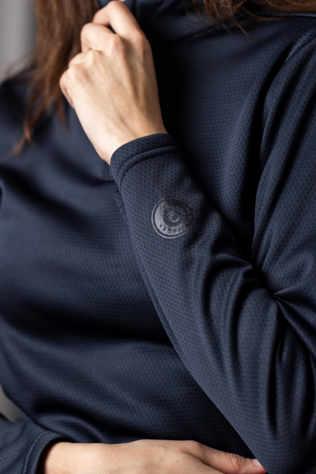 Equipage Scarlet half-zip long-sleeved riding shirt