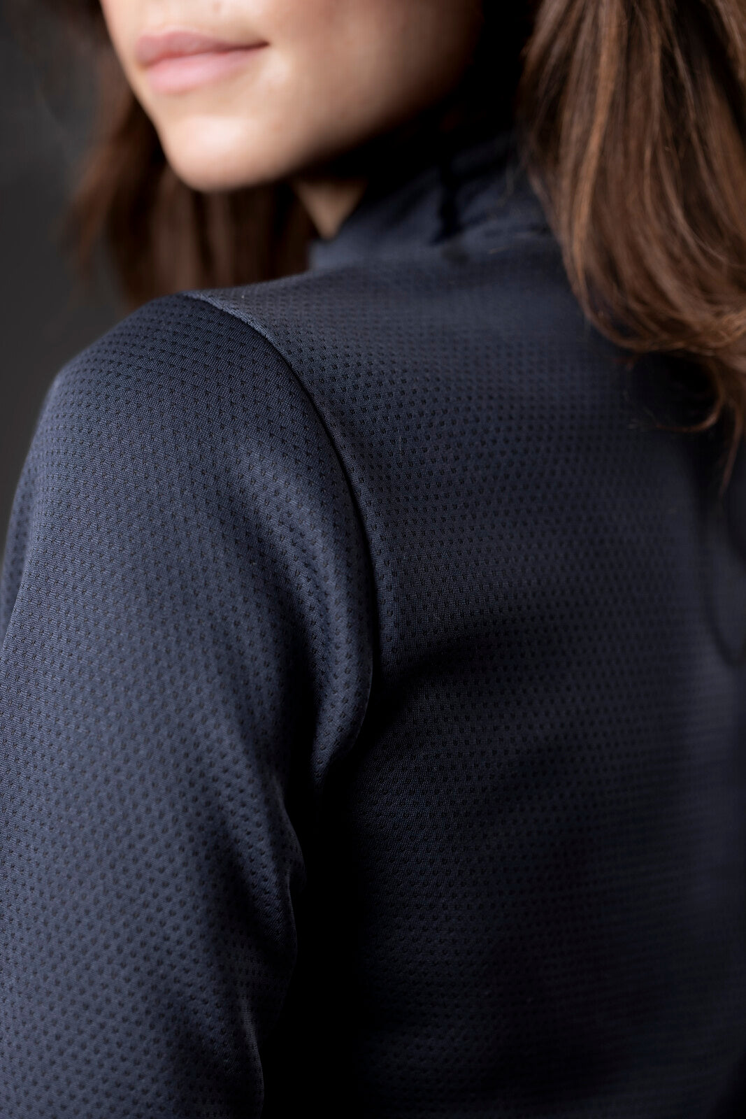 Equipage Scarlet half-zip long-sleeved riding shirt