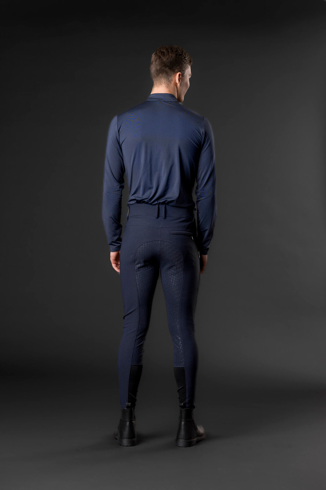 Equipage MEN Steve half-zip long sleeve riding shirt