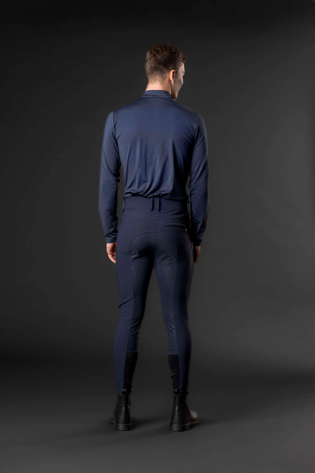 Equipage MEN Steve half-zip long sleeve riding shirt