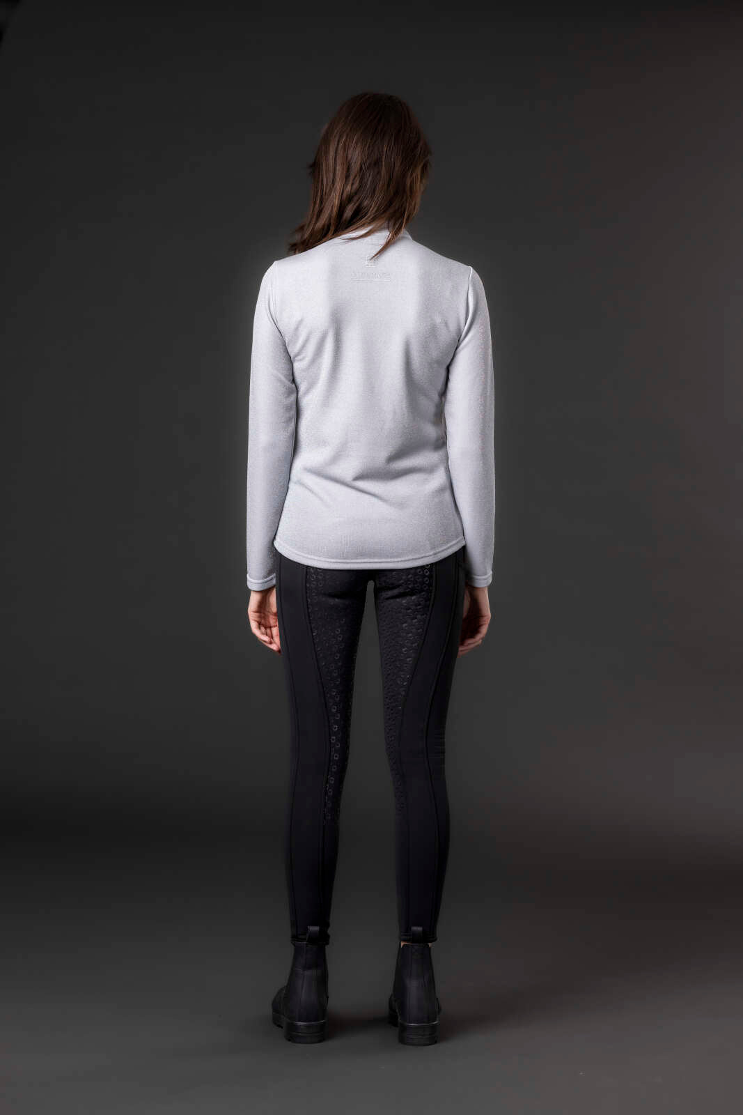 Equipage Shimmer half-zip langærmet ridebluse