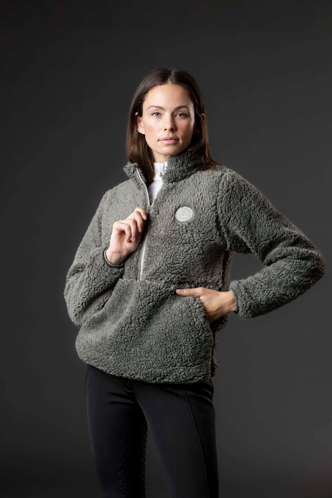 Equipage Joelle Half-zip teddy ridjacka