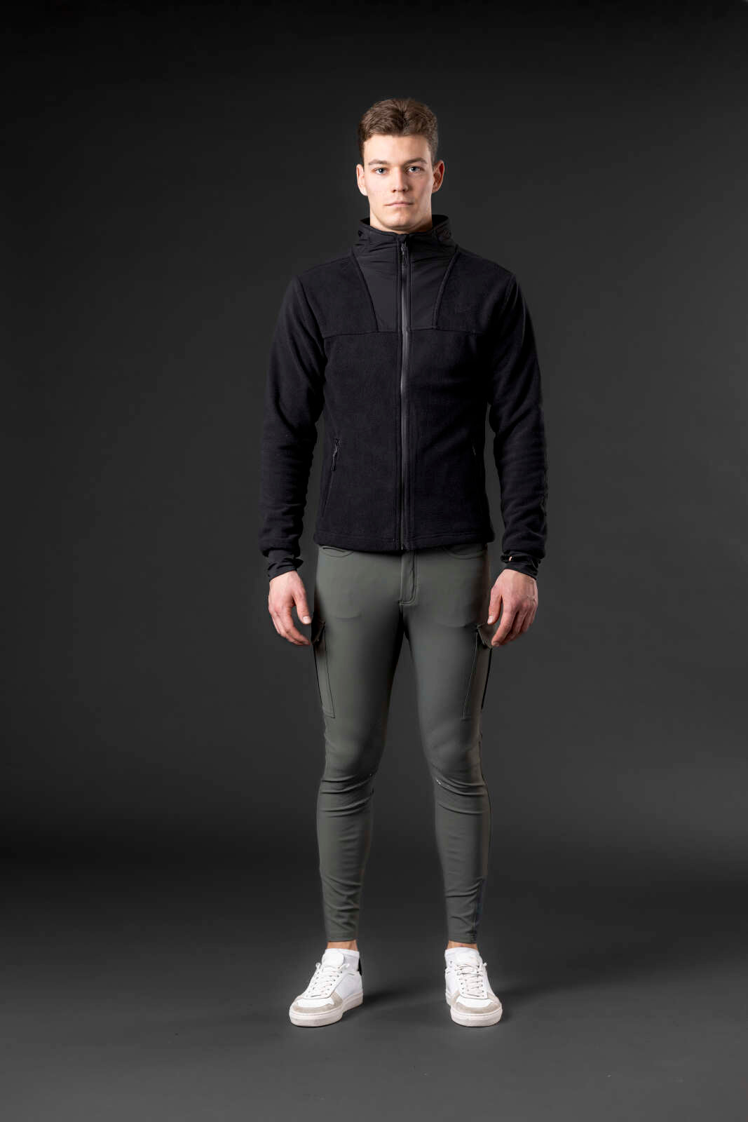 CATAGO MEN Aiden ZIp ridejakke i polarfleece