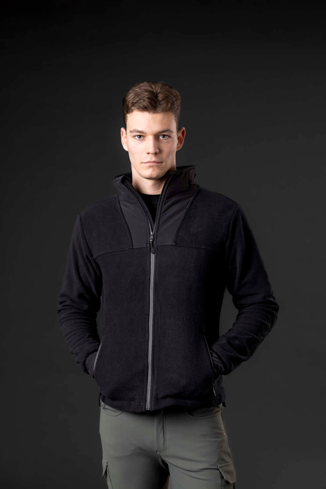 CATAGO MEN Aiden ZIp ridejakke i polarfleece