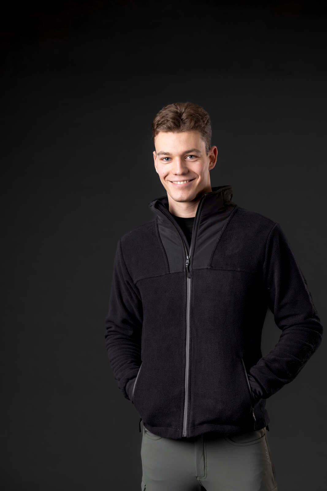 CATAGO MEN Aiden ZIp ridejakke i polarfleece