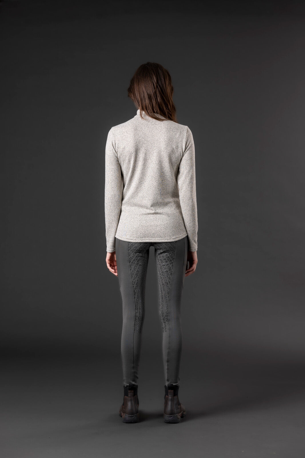 Equipage Stacey långärmad ridskjorta med half-zip