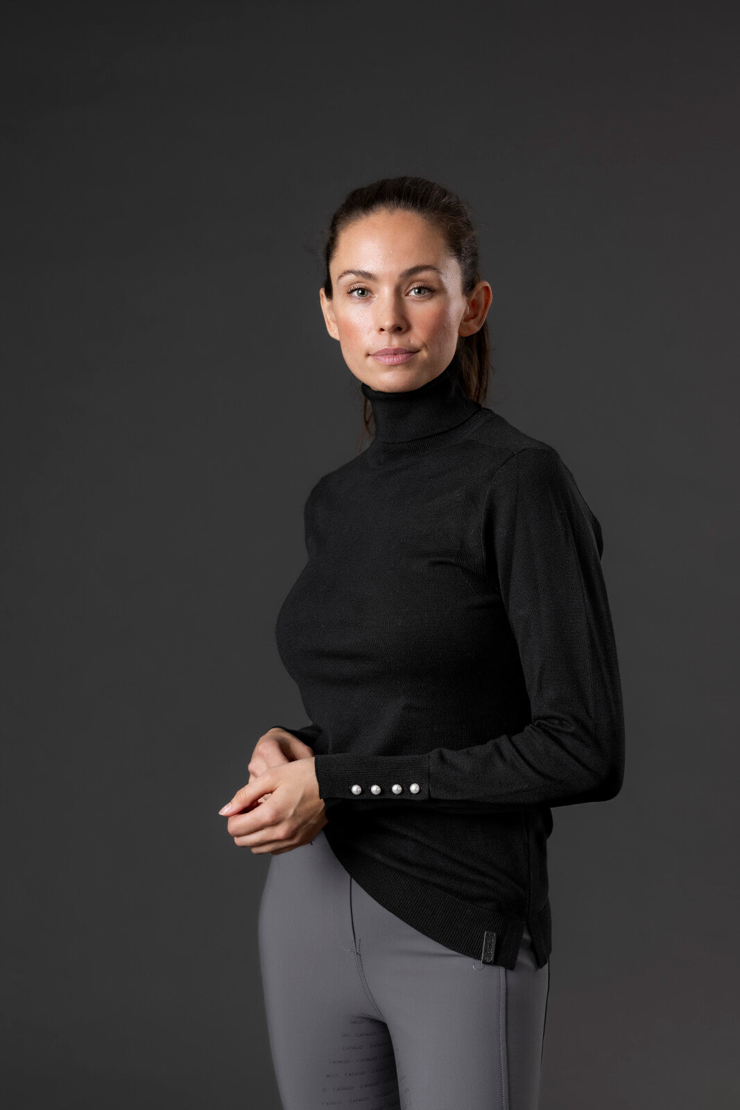 CATAGO Bash Reitpulli mit Rollkragen