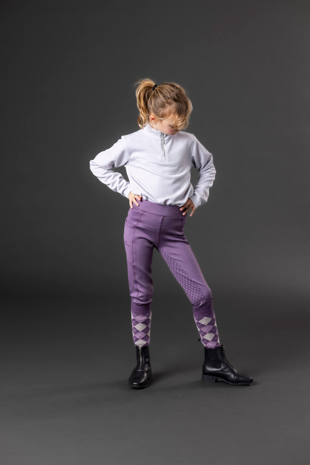 Equipage Shimmer half-zip long-sleeved riding shirt