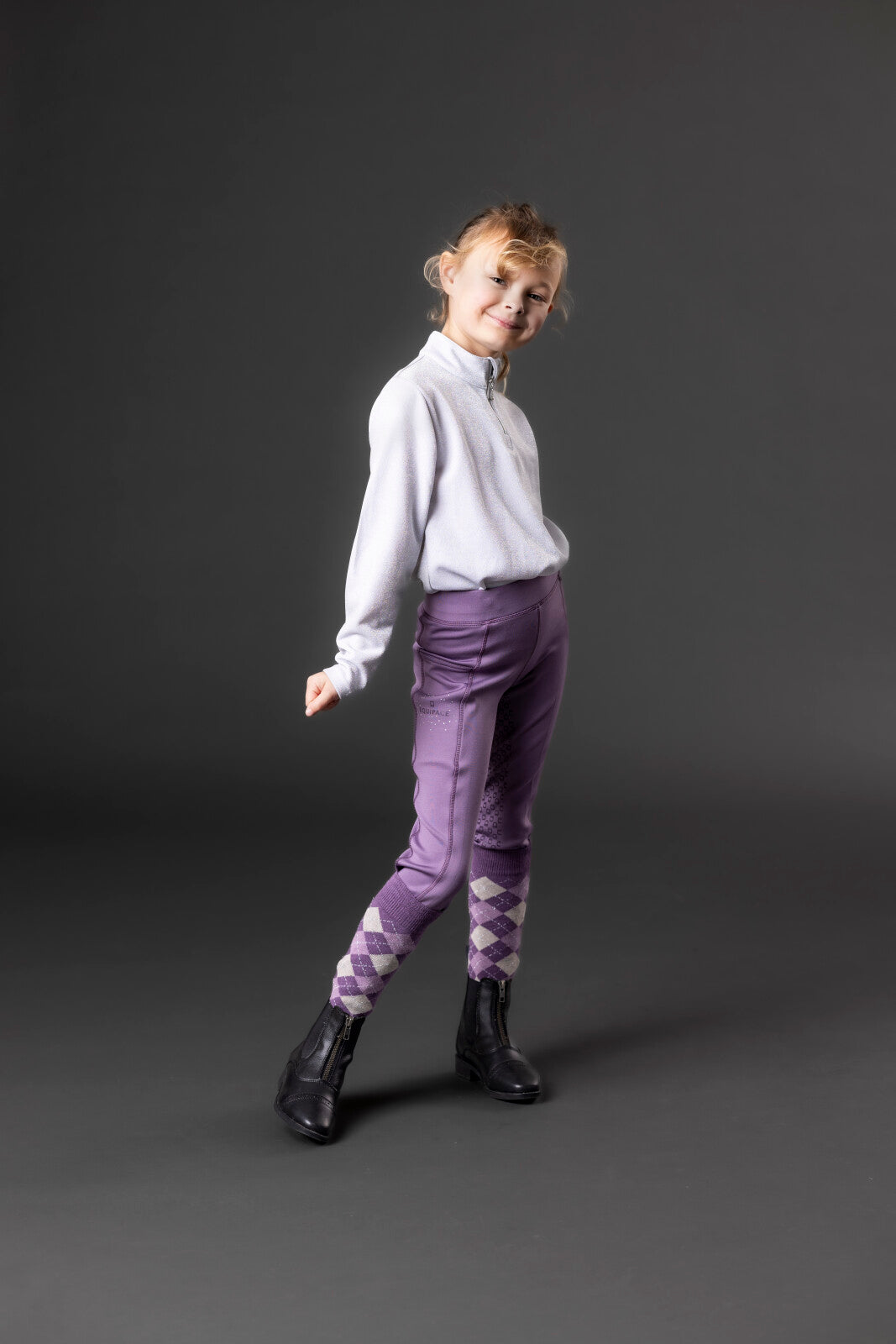 Equipage Shimmer half-zip long-sleeved riding shirt