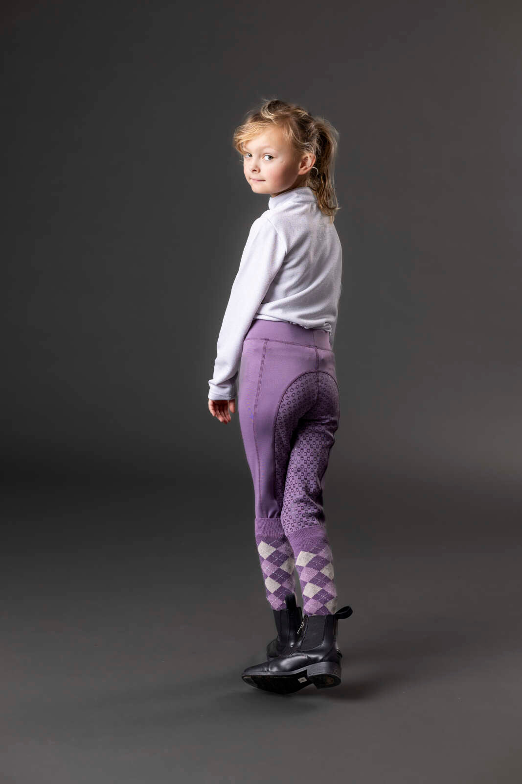 Equipage Shimmer långärmad ridskjorta med half-zip