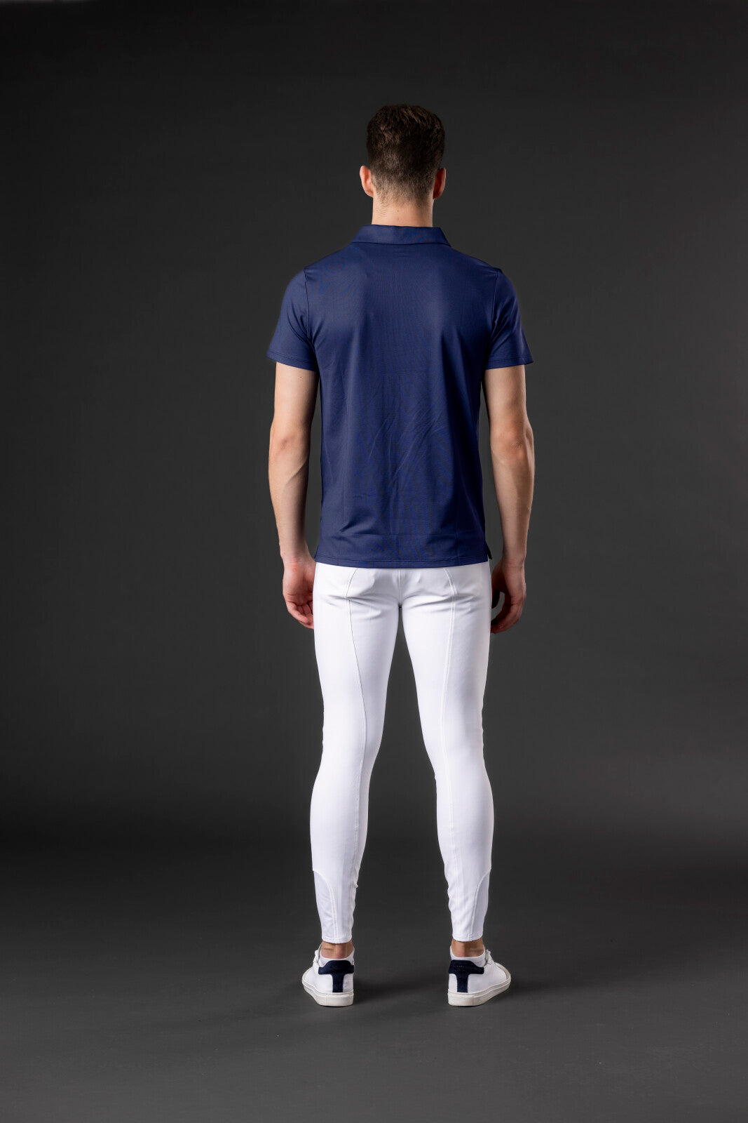 CATAGO MEN Nathan zip polo short sleeve riding shirt