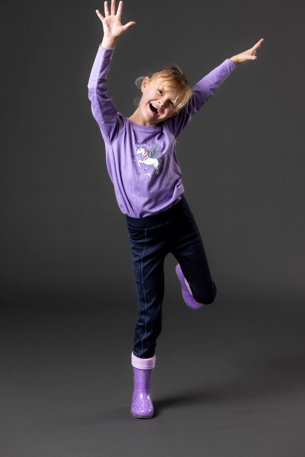 Equipage Jinx long sleeve riding jersey for kids
