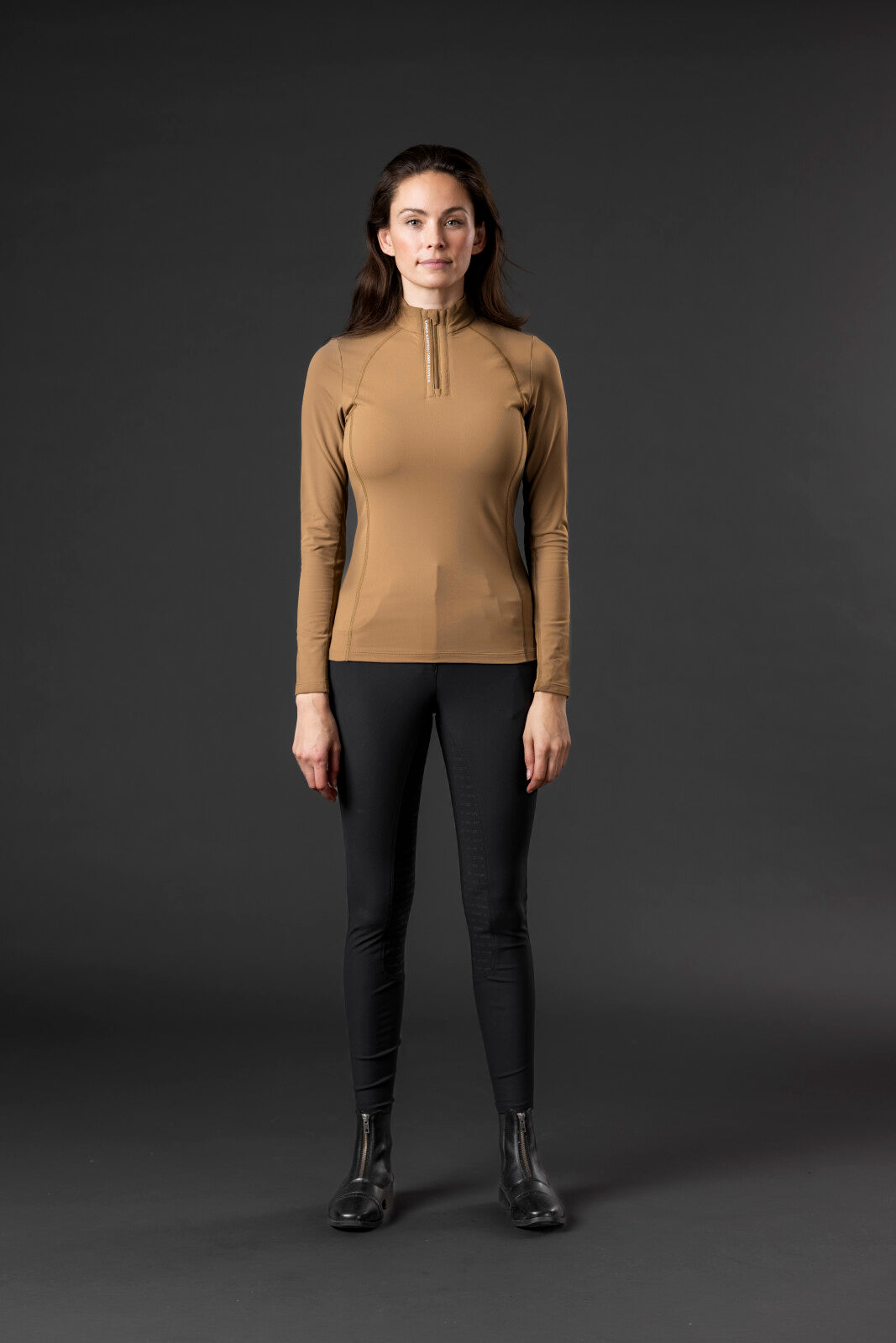CATAGO Bree langærmet ridetrøje med half-zip