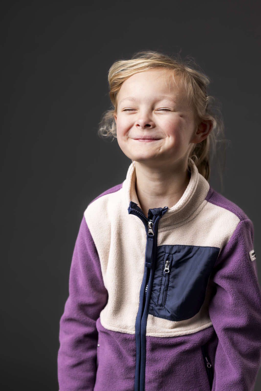 Equipage Minna zip fleece ridjacka för barn