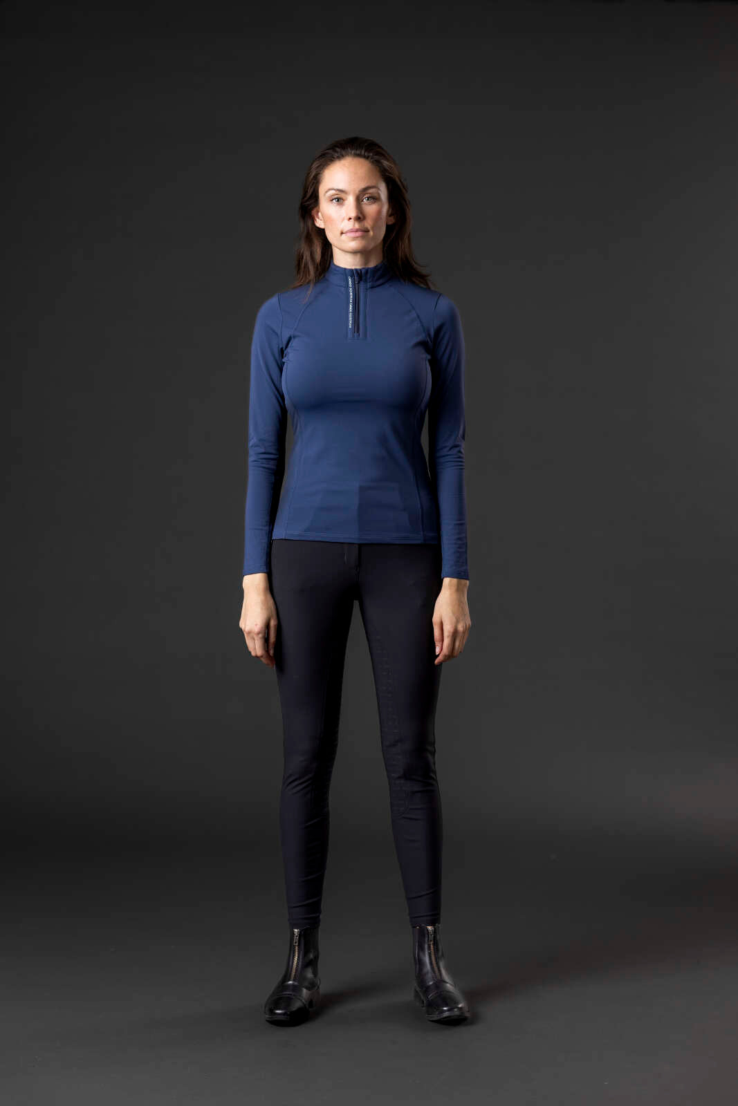 CATAGO Bree langermet rideskjorte med half-zip