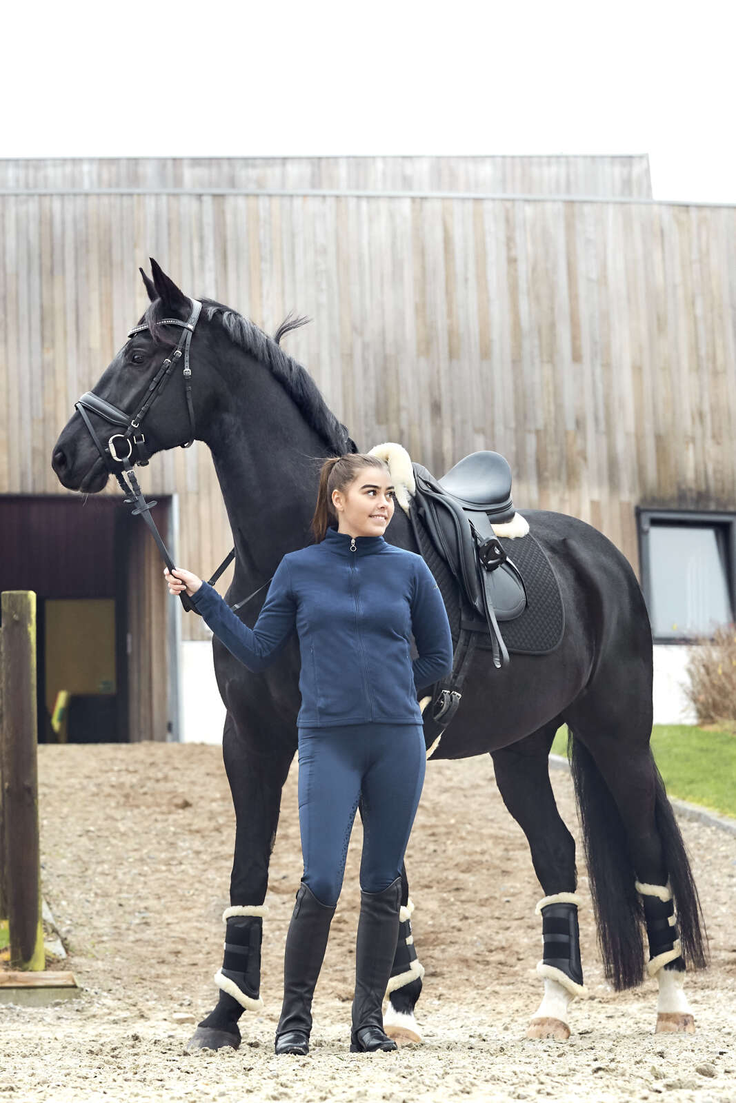 Equipage Gilly ride fleece cardigan