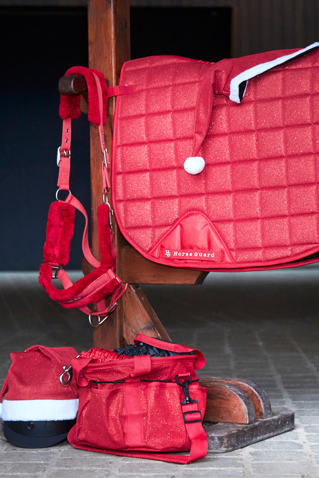 Equipage Glitter grooming bag