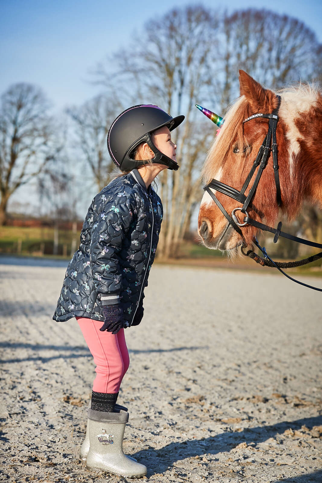 Equipage Light glittriga gummistövlar för barn