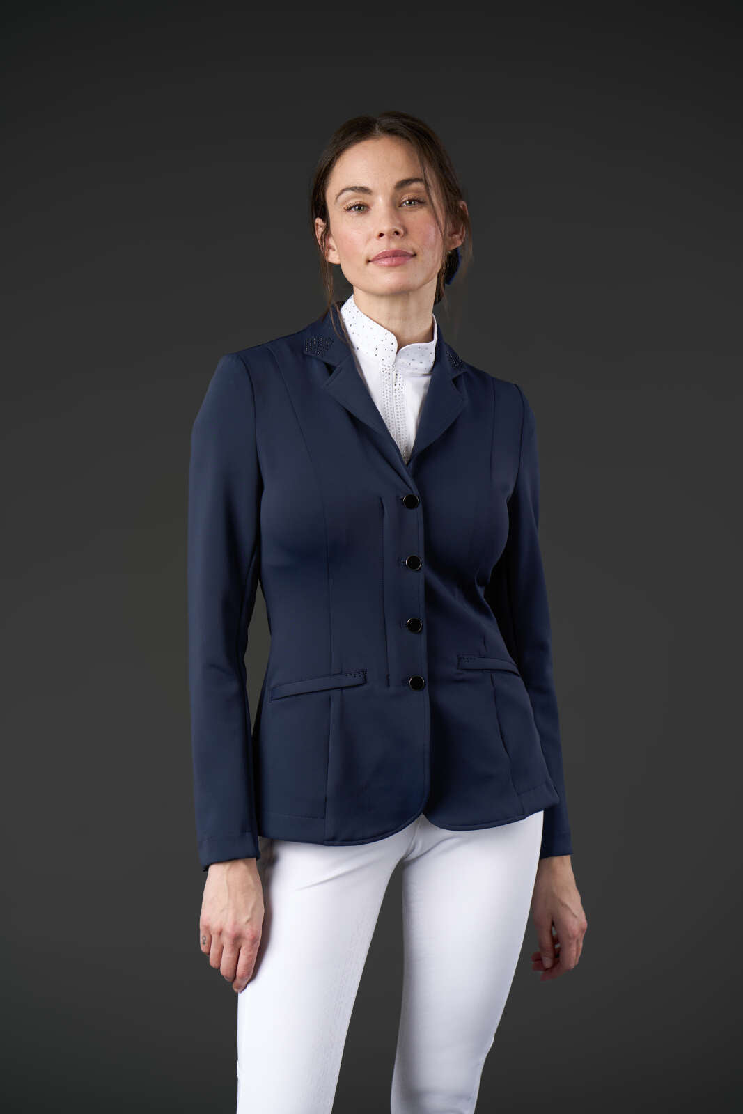 Equipage Monroe show jacket with rhinestone details