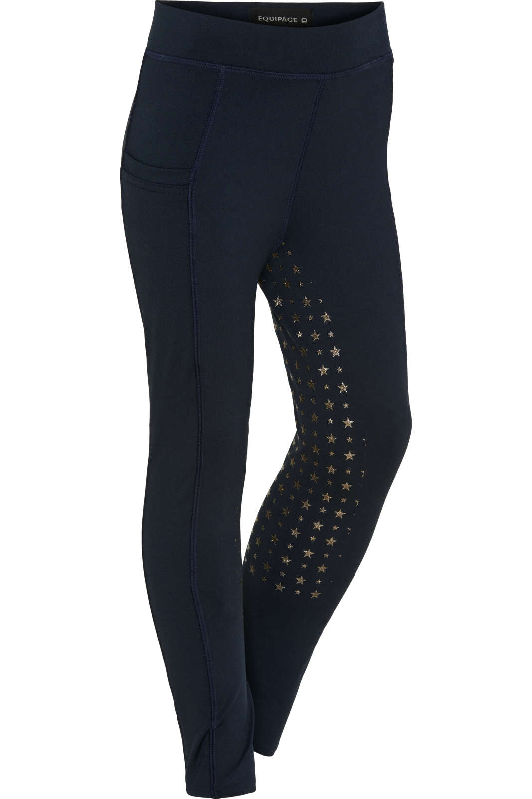 Equipage Molly kids’ riding tights, glitter star full grip