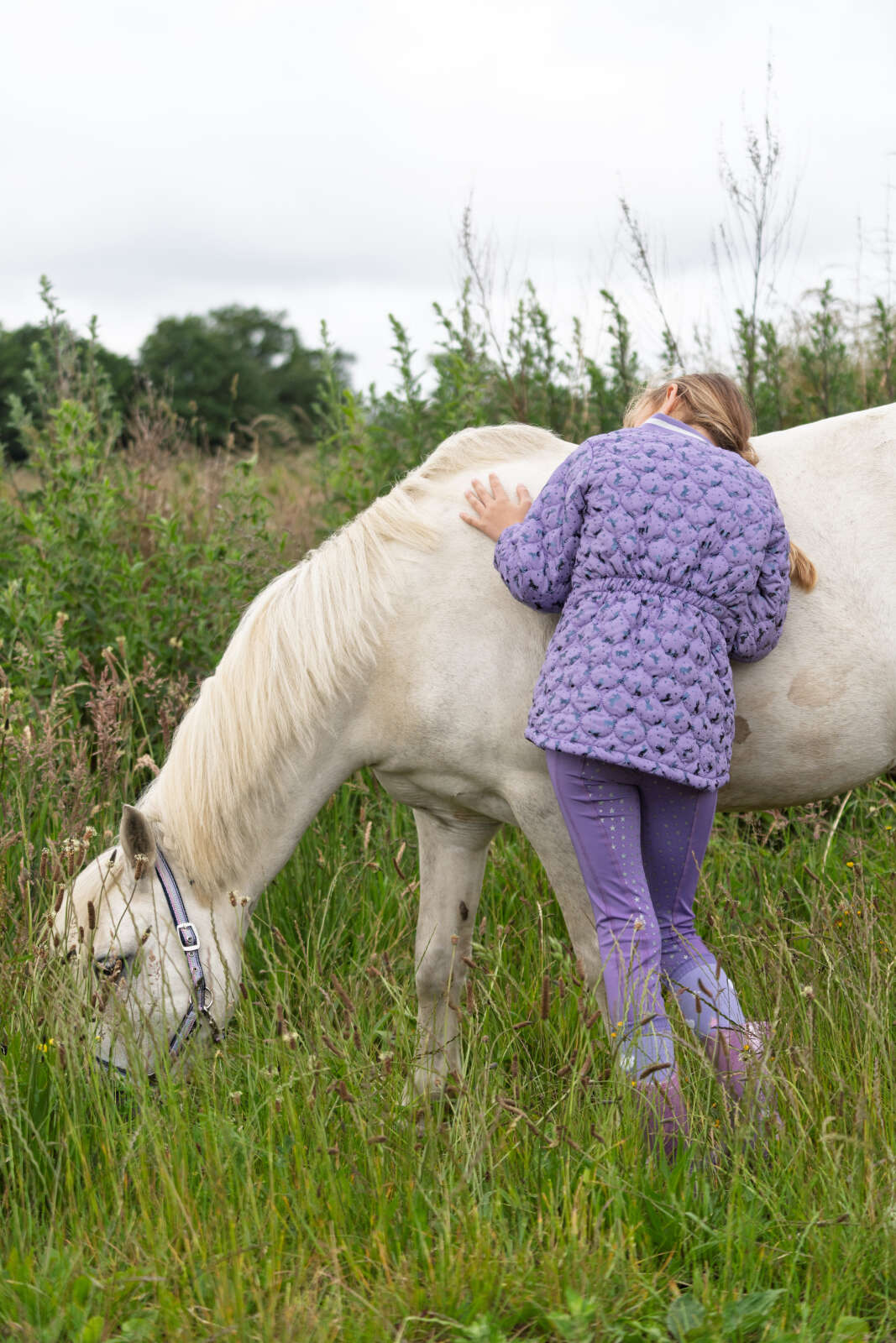 Equipage Molly Glitter Full Grip riding tights for kids
