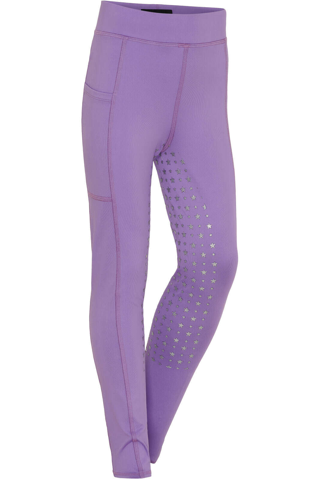 Equipage Molly Glitter-ridetights med fullgrip til børn