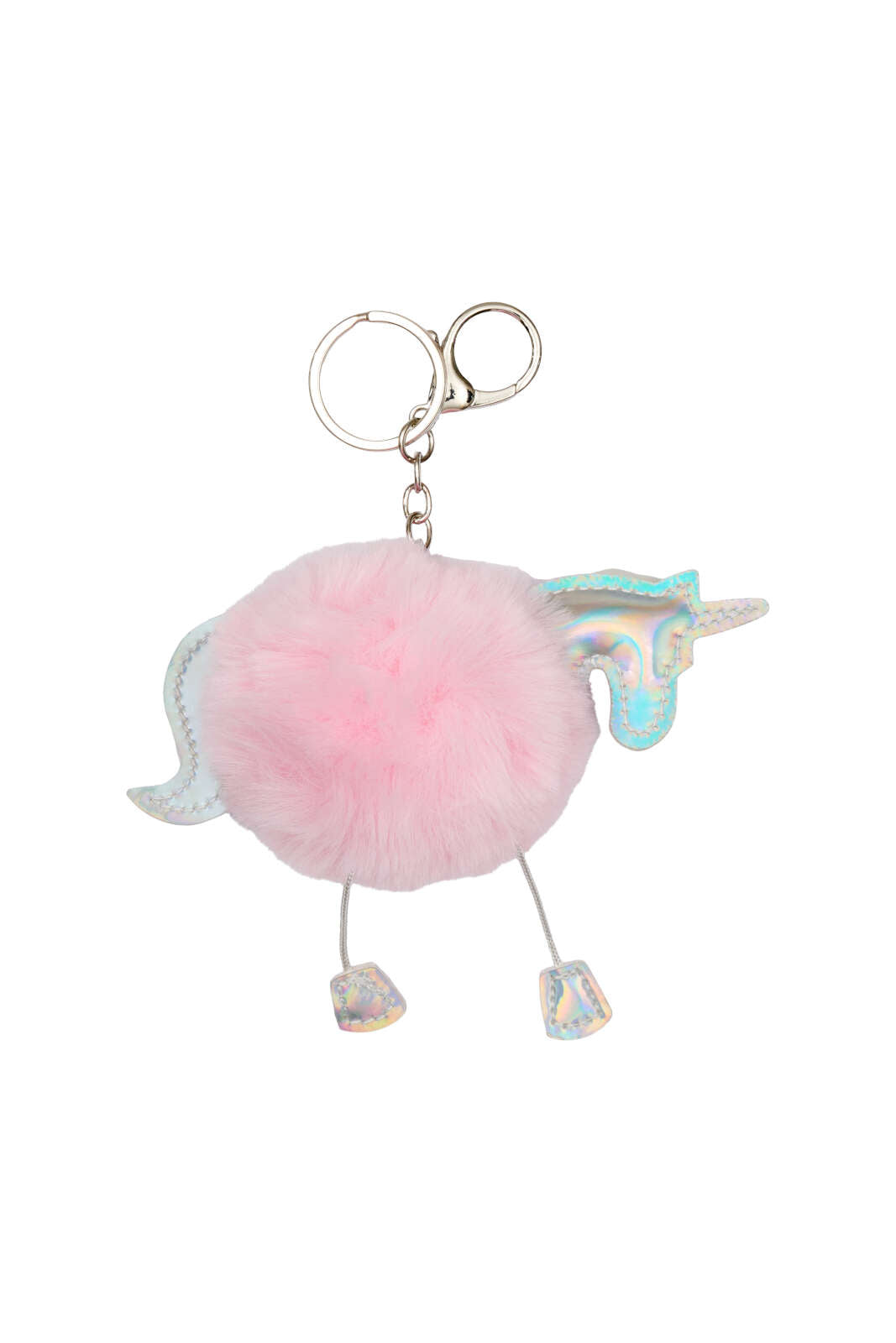 Equipage pompon-nøglering - enhjørning