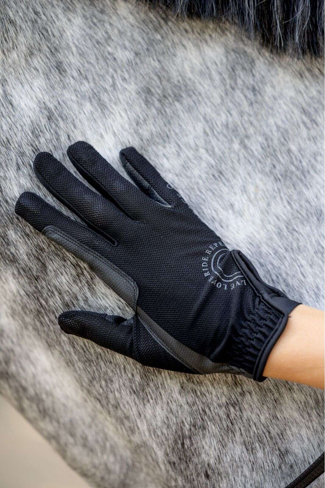 Equipage Terina ridehansker i mesh