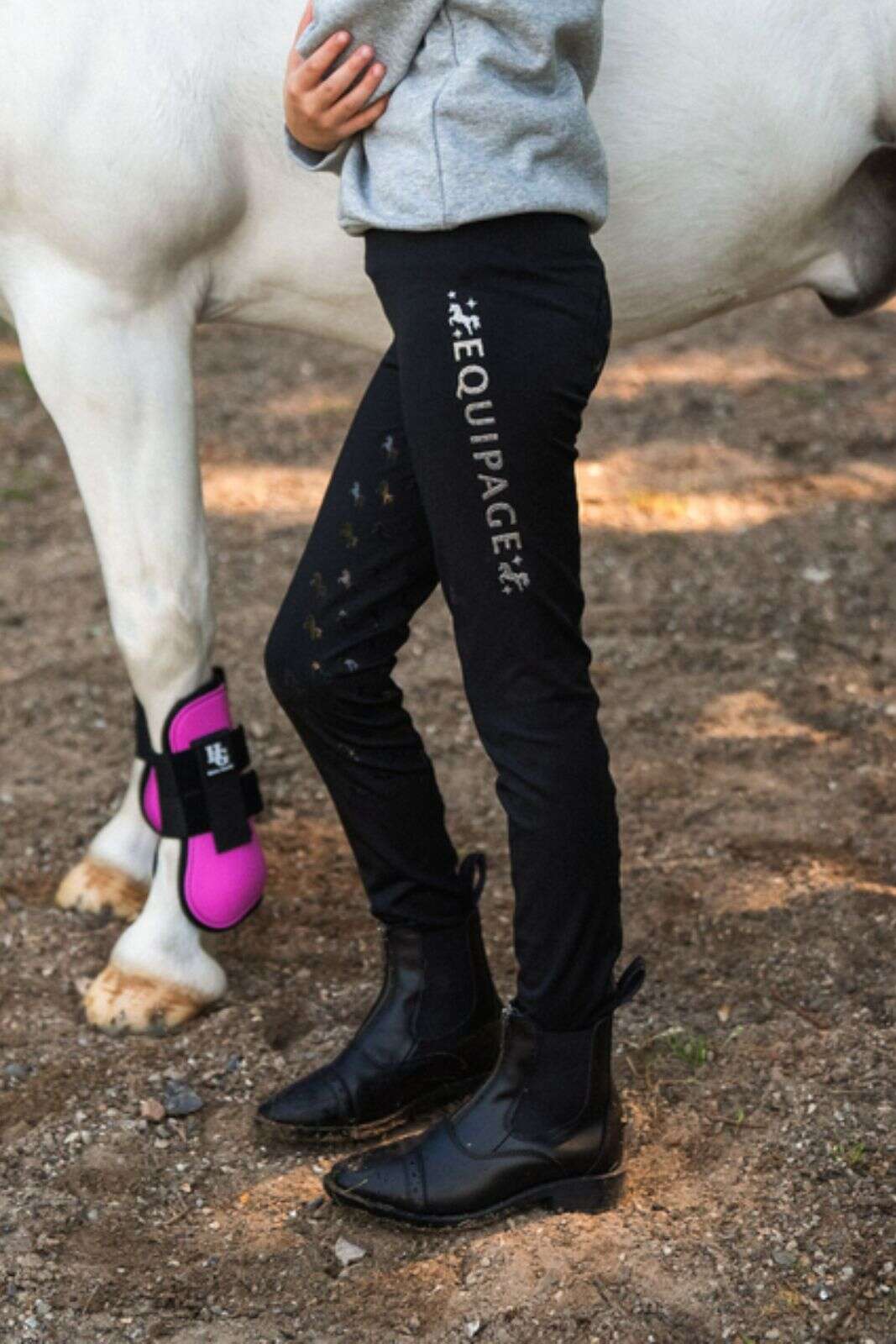 Equipage Maggie tights with full grip for kids