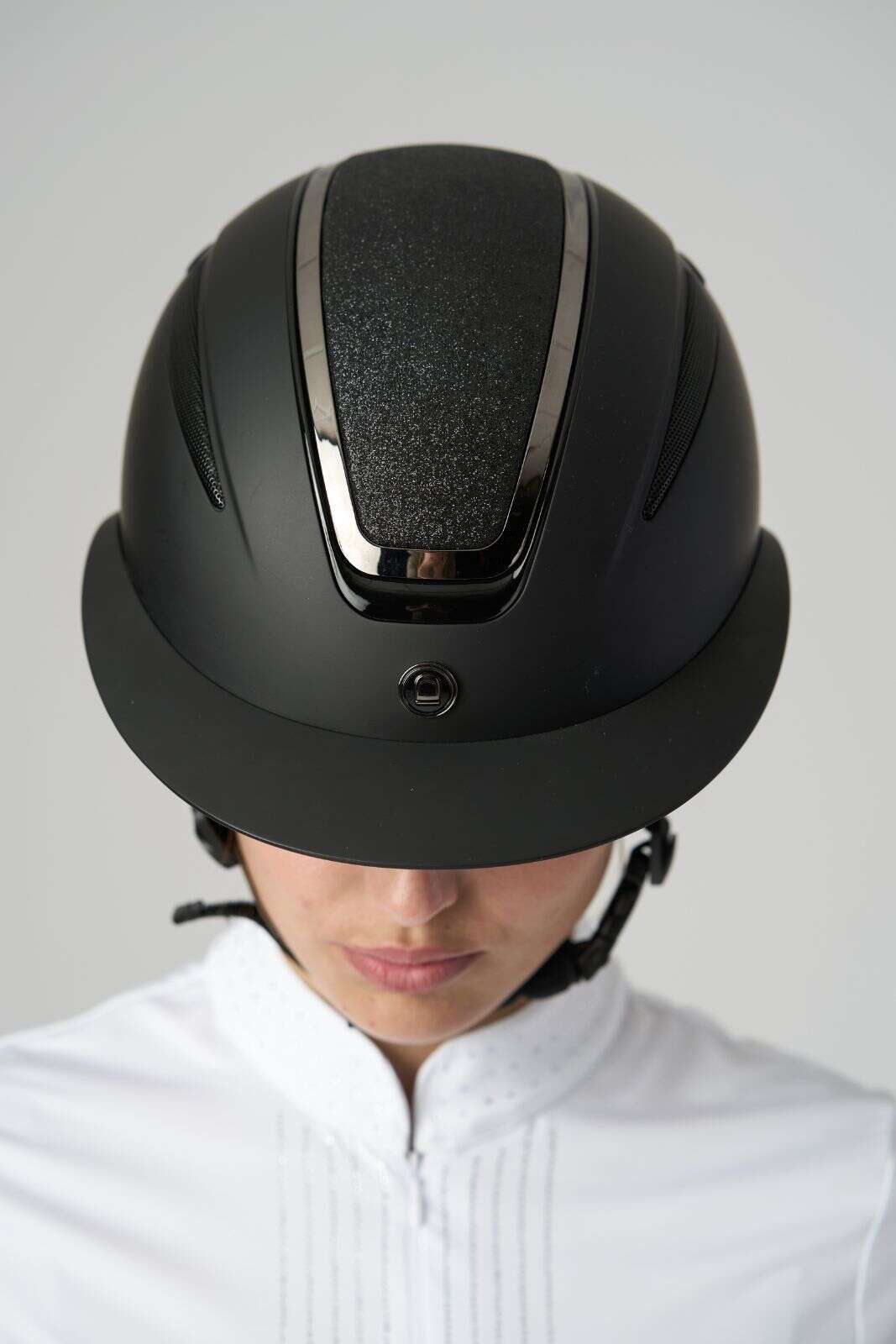 Equipage Guardian ridehjelm, Mat, Glitter top
