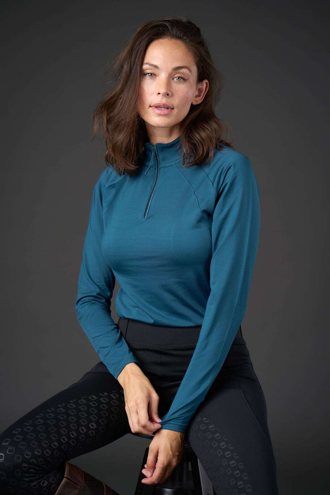 Equipage Redmond langærmet trøje, half zip