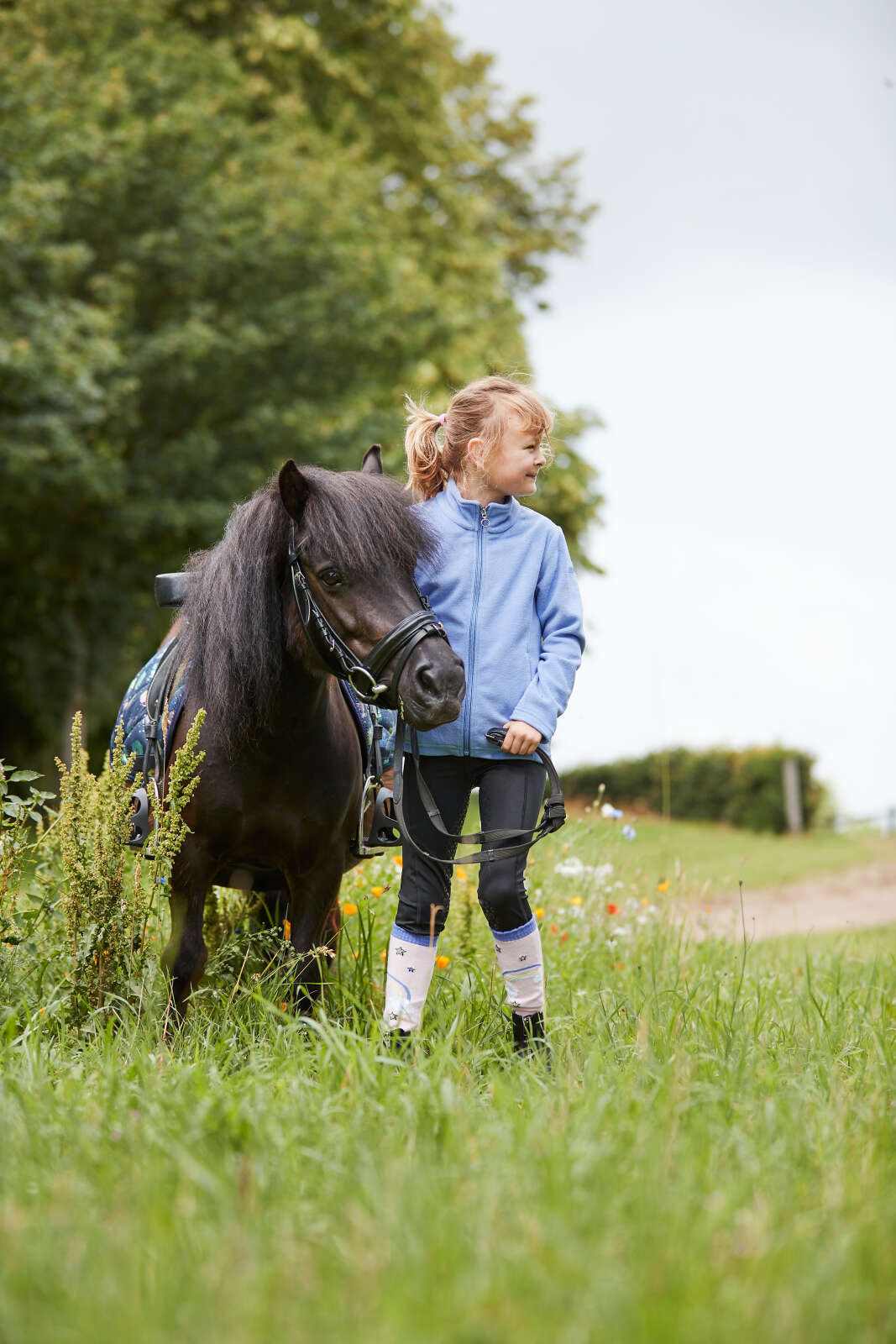 Equipage Molly ridtights med full grip för barn