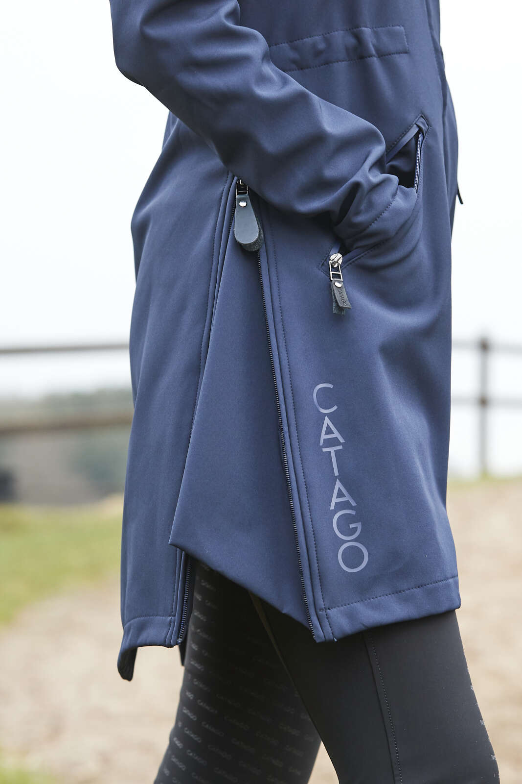 CATAGO Abby long soft shell riding jacket