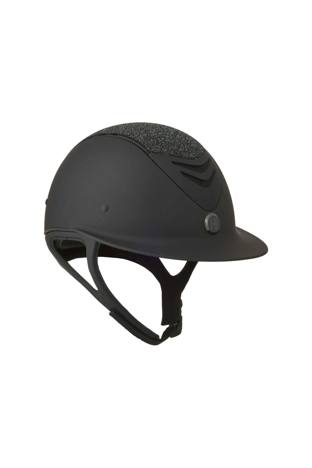 One K Avancé Reithelm - Glitter Top, schwarzes pipe