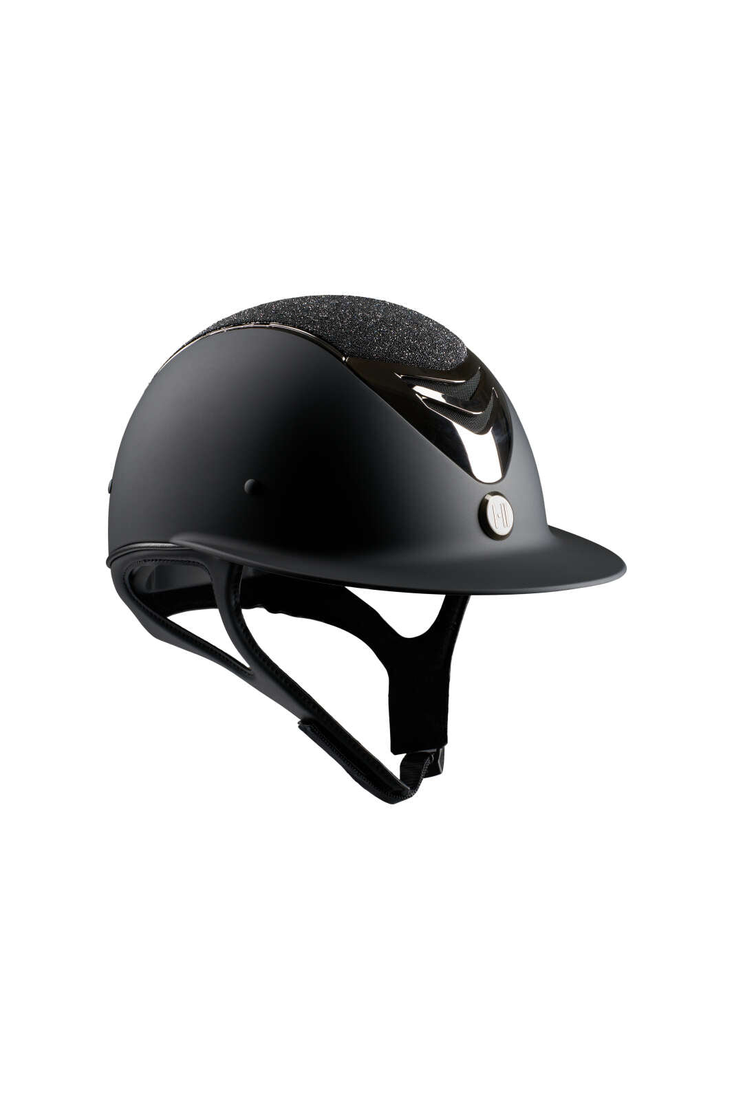 One K Avancé-ridehjelm - glitter top, krom pipe