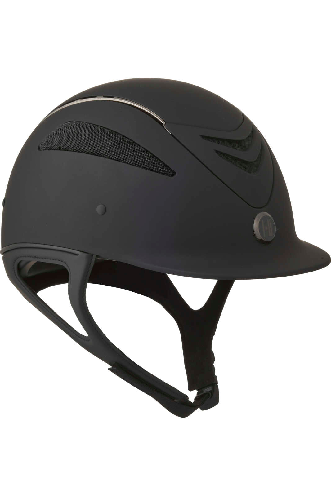 One K Defender Pro-ridehjelm - mat top, krom pipe