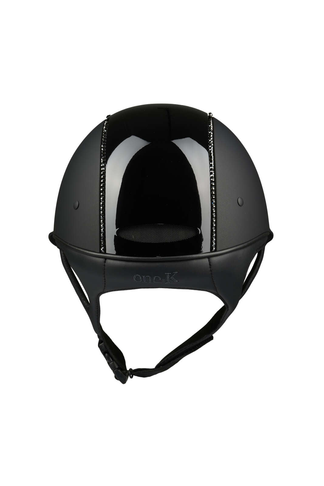 One K Mips Avancé riding helmet - glossy top, swarovski pipe