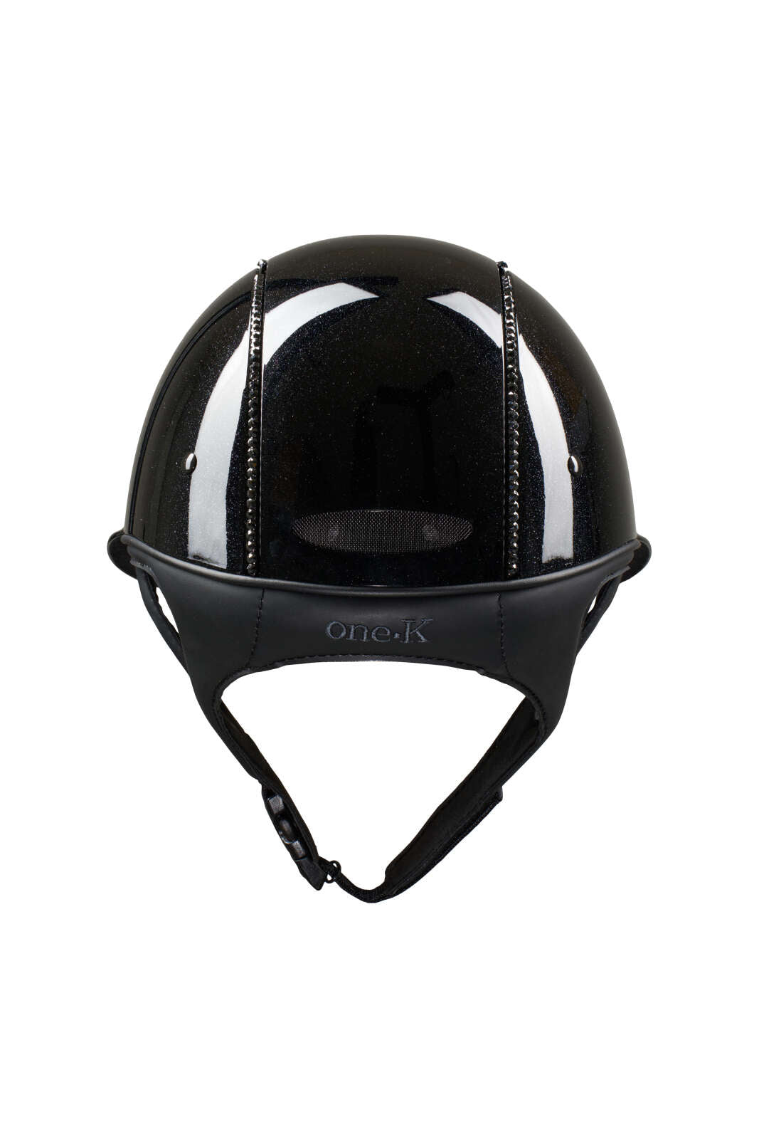 One K MIPS Avancé Lux ridhjälm - skimmer, svart swarovski pipe