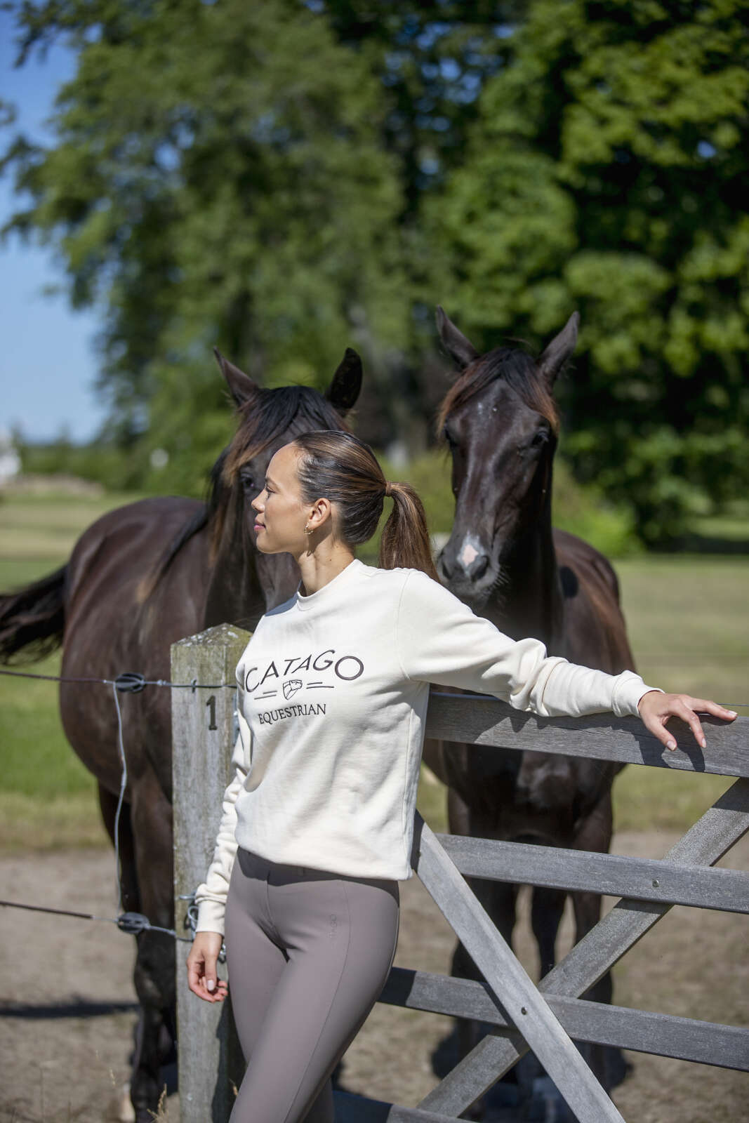 Catago River-ridetights med bæltestrop fullgrip